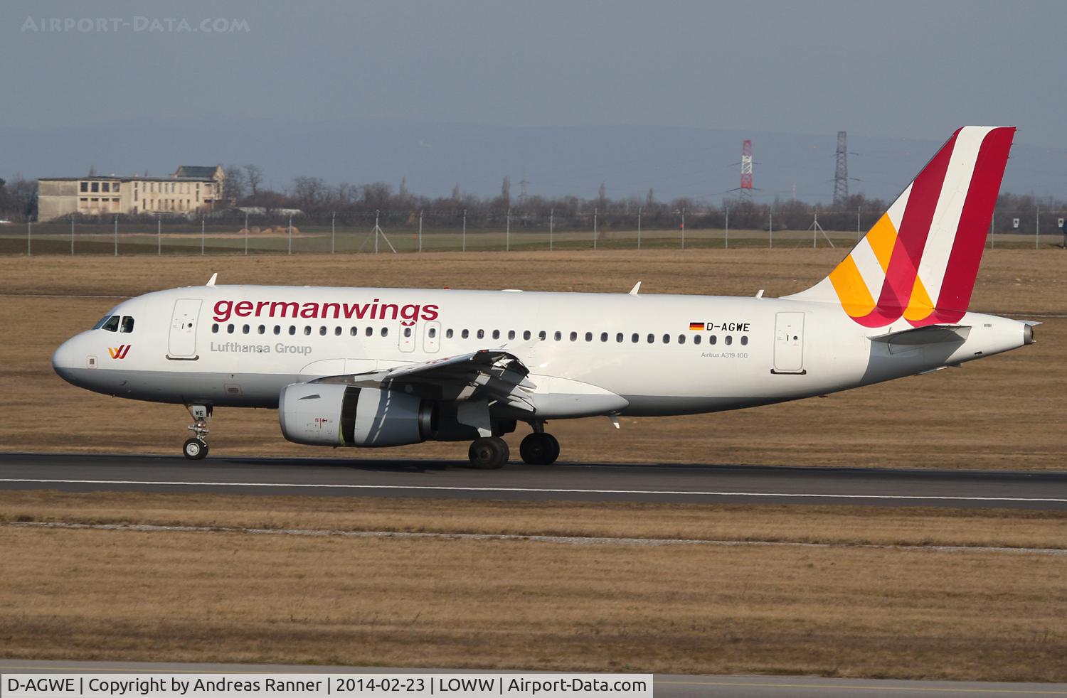 D-AGWE, 2007 Airbus A319-132 C/N 3128, Germanwings A319