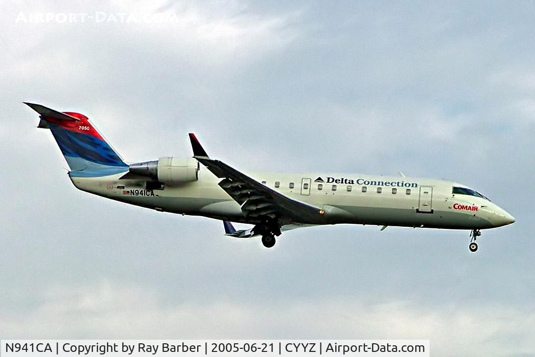 N941CA, 1994 Canadair CRJ-100ER (CL-600-2B19) C/N 7050, Canadair CRJ-100ER [7050] (Delta Conection) Toronto~C 21/06/2005