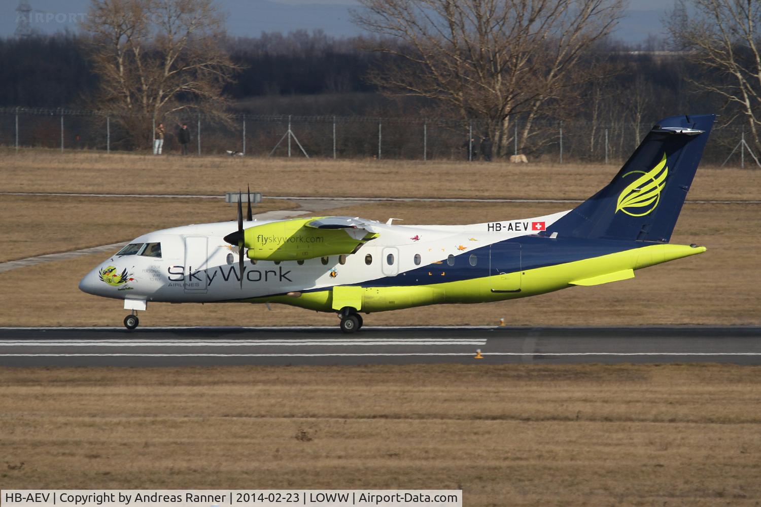 HB-AEV, 1995 Dornier 328-110 C/N 3056, SkyWork Do328