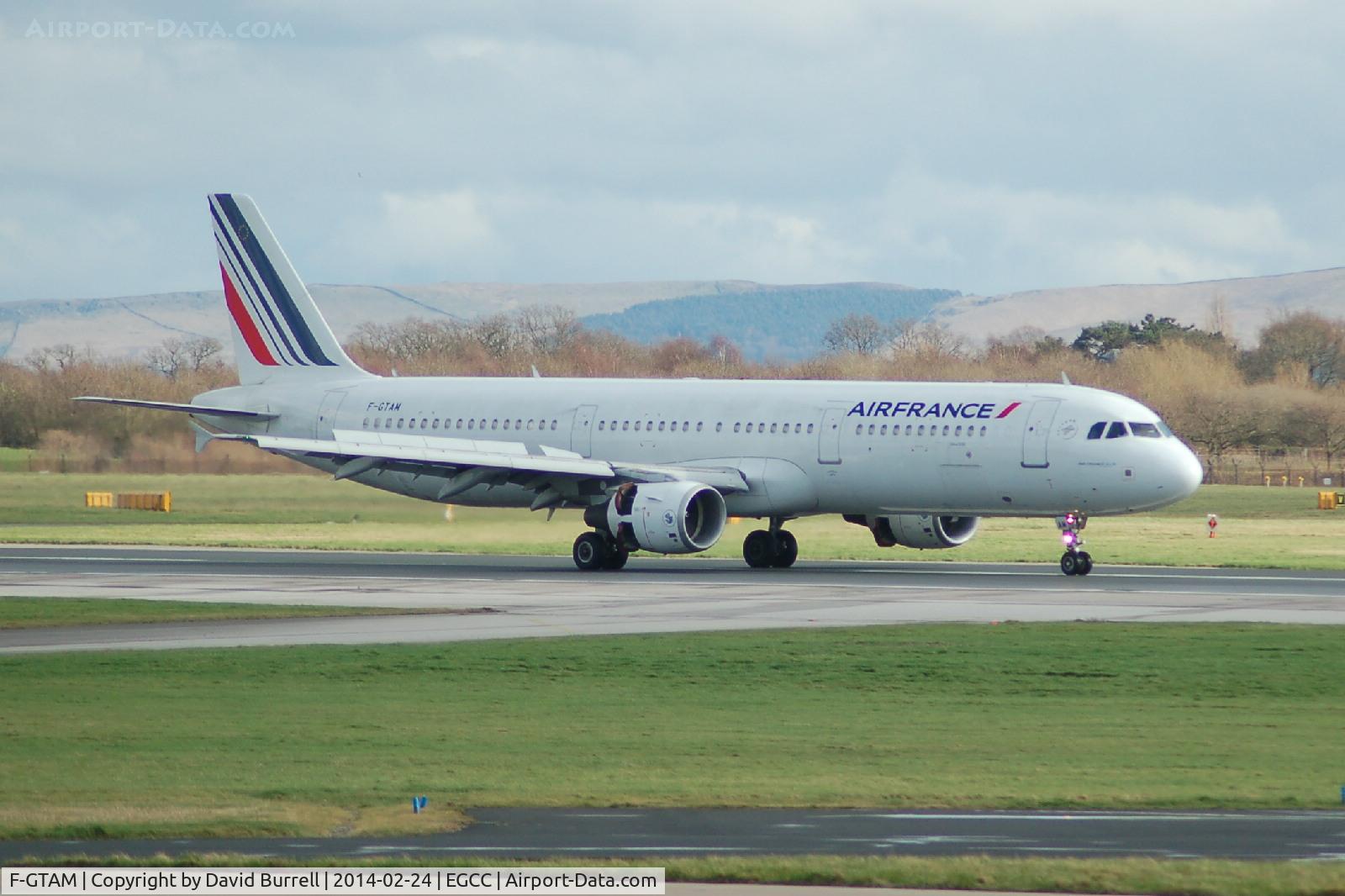 F-GTAM, 2002 Airbus A321-211 C/N 1859, Air France Airbus A321-211F-GTAM landed at Manchester Airport.