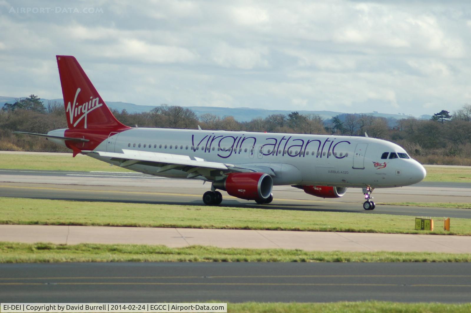 EI-DEI, 2005 Airbus A320-214 C/N 2374, Virgin Atlantic Airbus A320-214 landed at Manchester Airport.