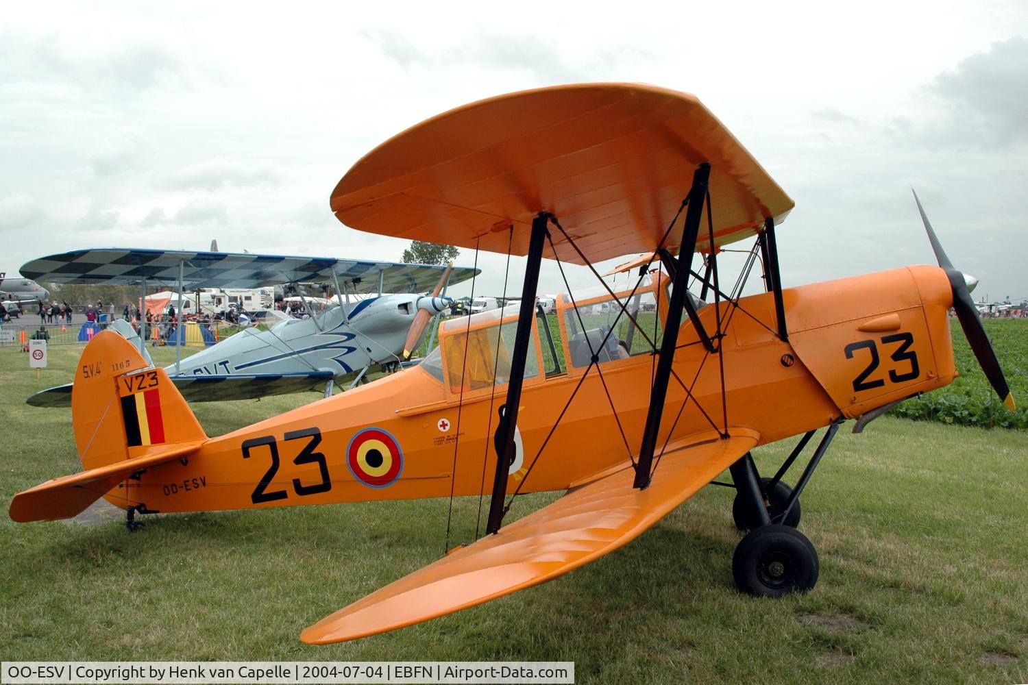 OO-ESV, 1951 Stampe-Vertongen SV-4B C/N 1165, Stampe-Vertongen SV-4B trainer at Koksijde Air Base, Belgium.