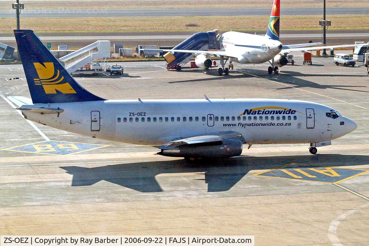ZS-OEZ, 1980 Boeing 737-230 C/N 22118, Boeing 737-230 [22118] (Nationwide Air) Johannesburg Int~ZS 22/09/2006