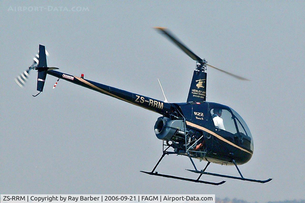 ZS-RRM, Robinson R22 Beta C/N 3481, Robinson R-22 Beta II [3481] (Henley Air Flight Training) Johannesburg-Rand~ZS 21/09/2006
