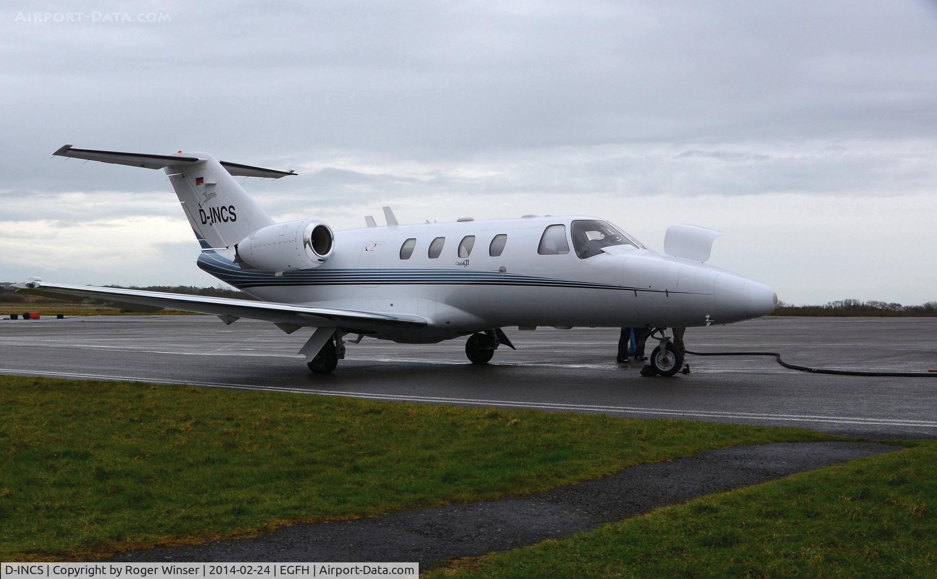 D-INCS, 2001 Cessna 525 CitationJet CJ1 C/N 525-0466, Visiting CitationJet operated by JK Jetkontor AG. Was N119CS to February 2005.