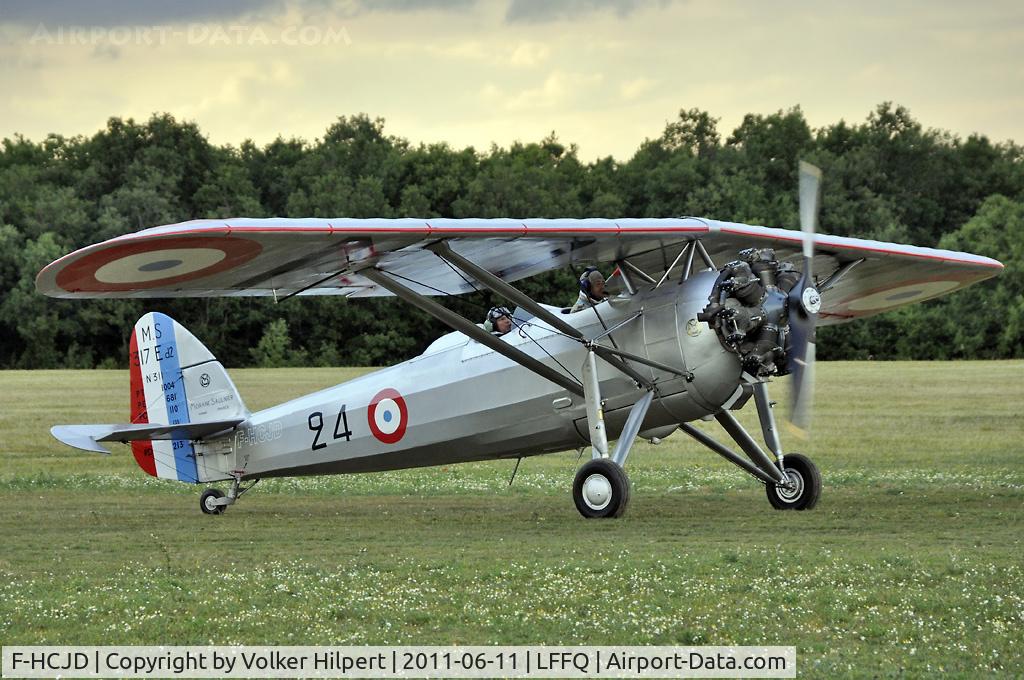 F-HCJD, Morane-Saulnier MS.317 C/N 311, at lffq