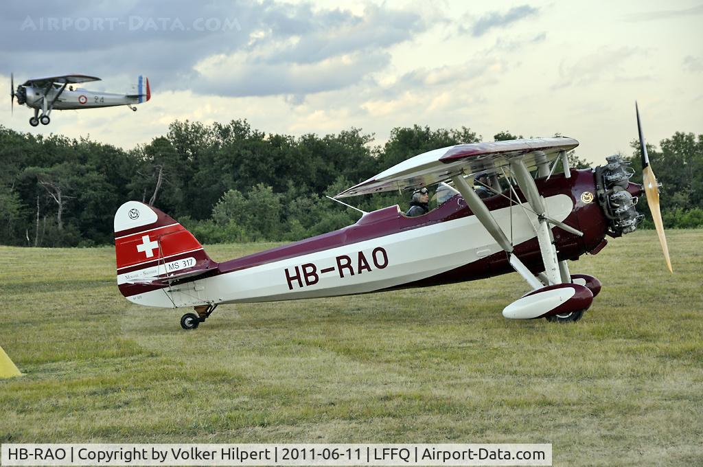 HB-RAO, 1937 Morane-Saulnier MS.317 C/N 329, at lffq