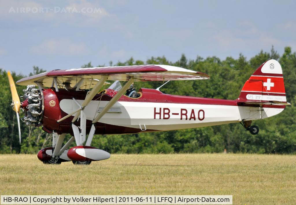 HB-RAO, 1937 Morane-Saulnier MS.317 C/N 329, at lffq