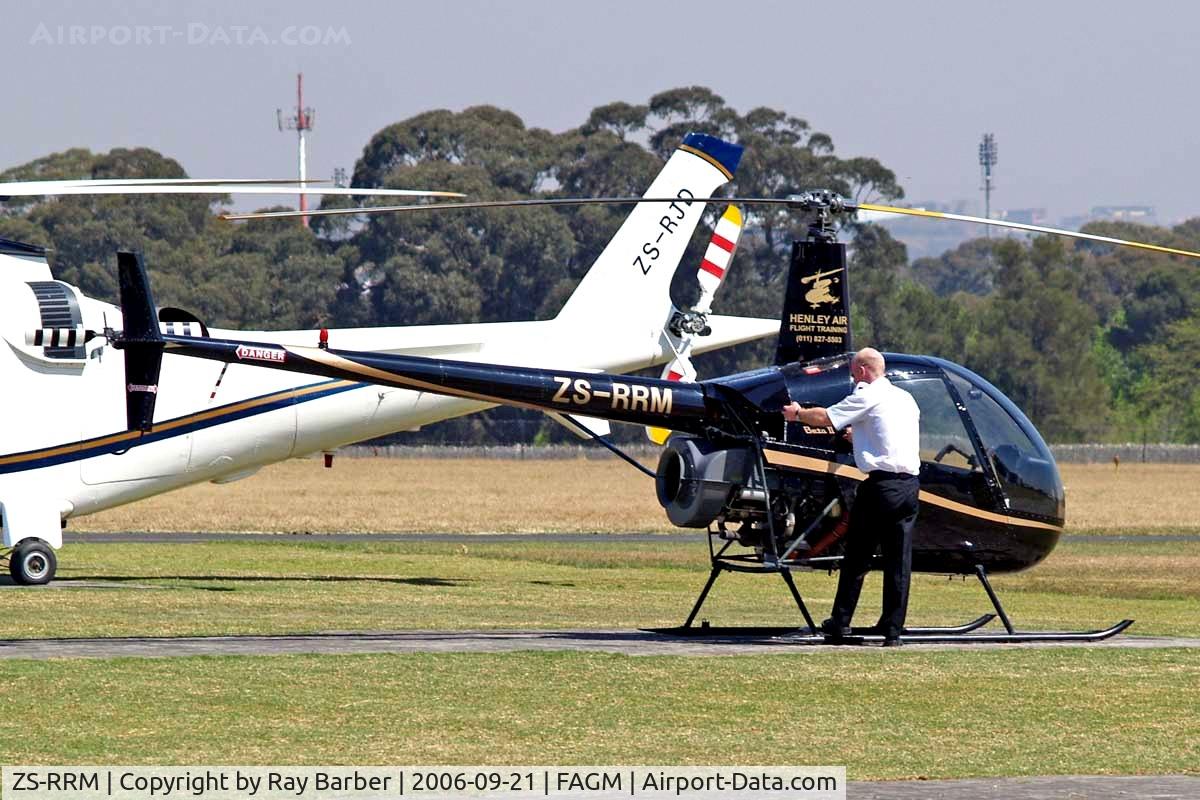 ZS-RRM, Robinson R22 Beta C/N 3481, Robinson R-22 Beta II [3481] (Henley Air Flight Training) Johannesburg-Rand~ZS 21/09/2006