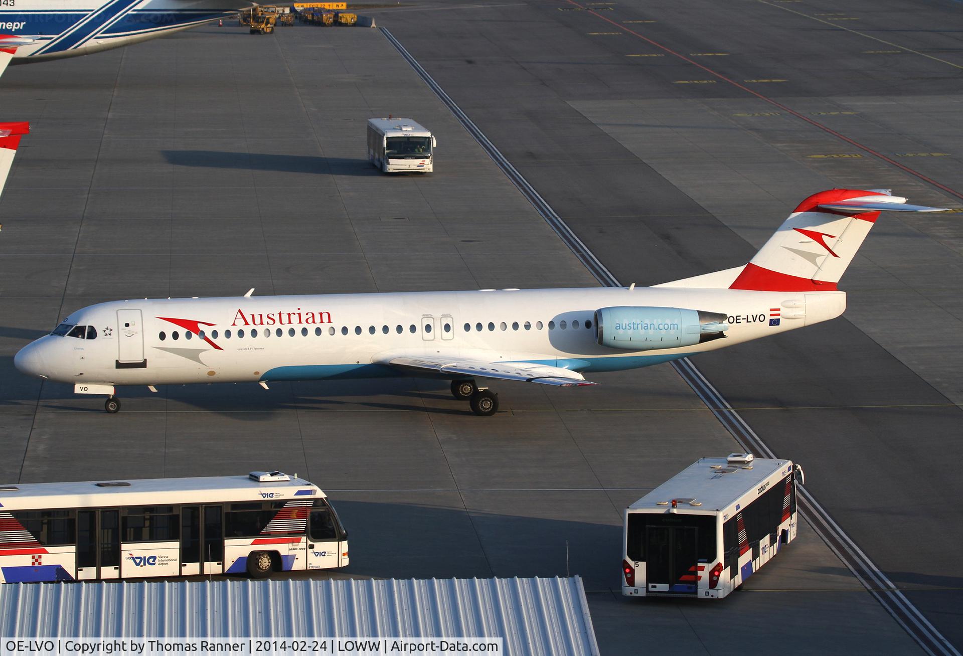 OE-LVO, 1993 Fokker 100 (F-28-0100) C/N 11460, Austrian Fokker 100