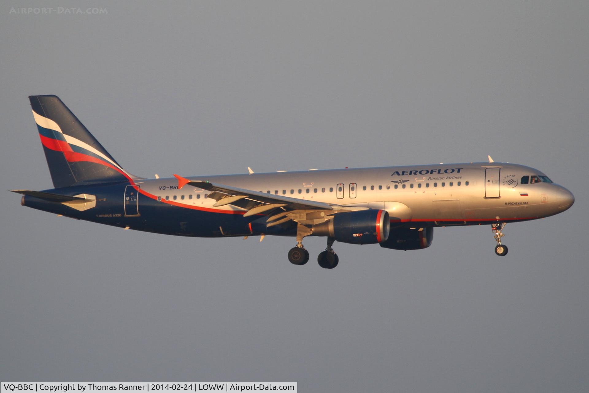 VQ-BBC, 2009 Airbus A320-214 C/N 3835, Aeroflot A320