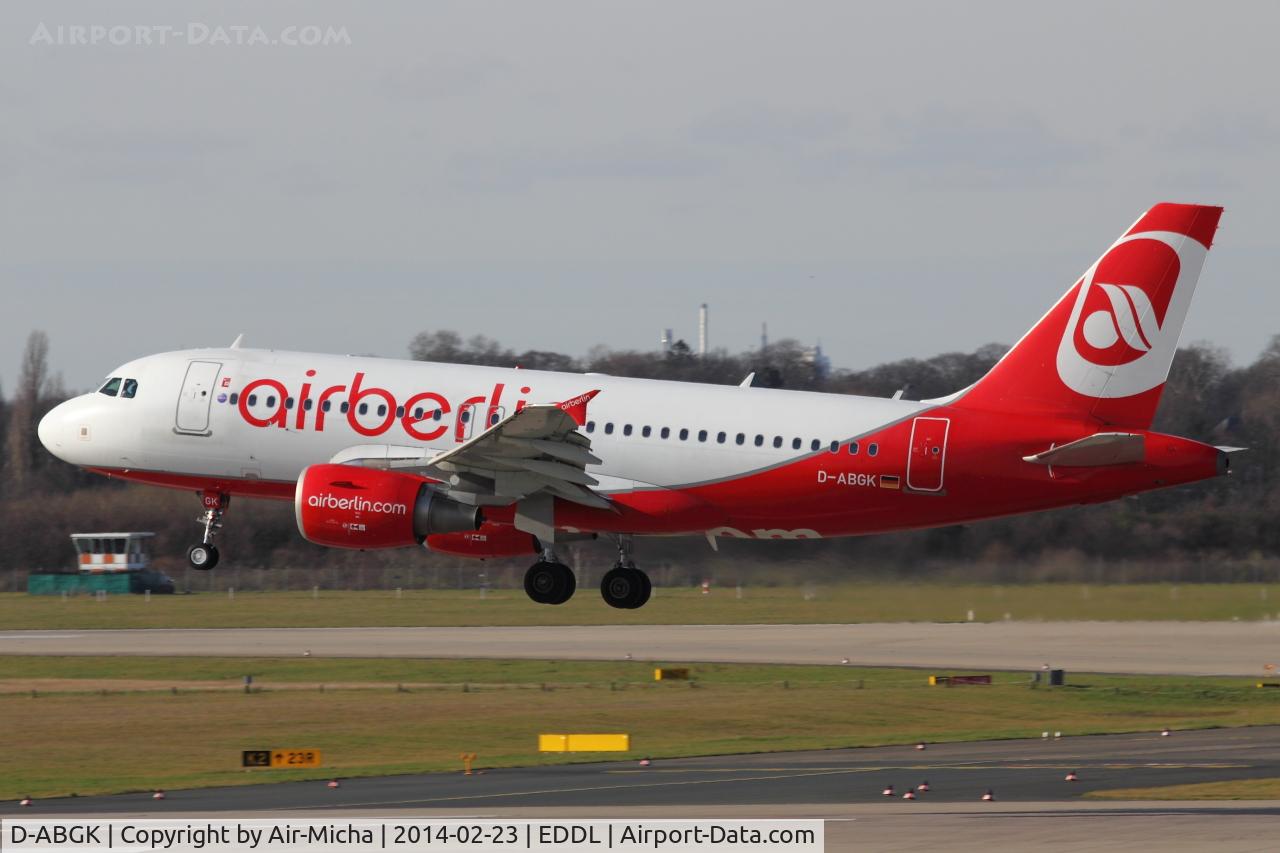 D-ABGK, 2008 Airbus A319-112 C/N 3447, Air Berlin