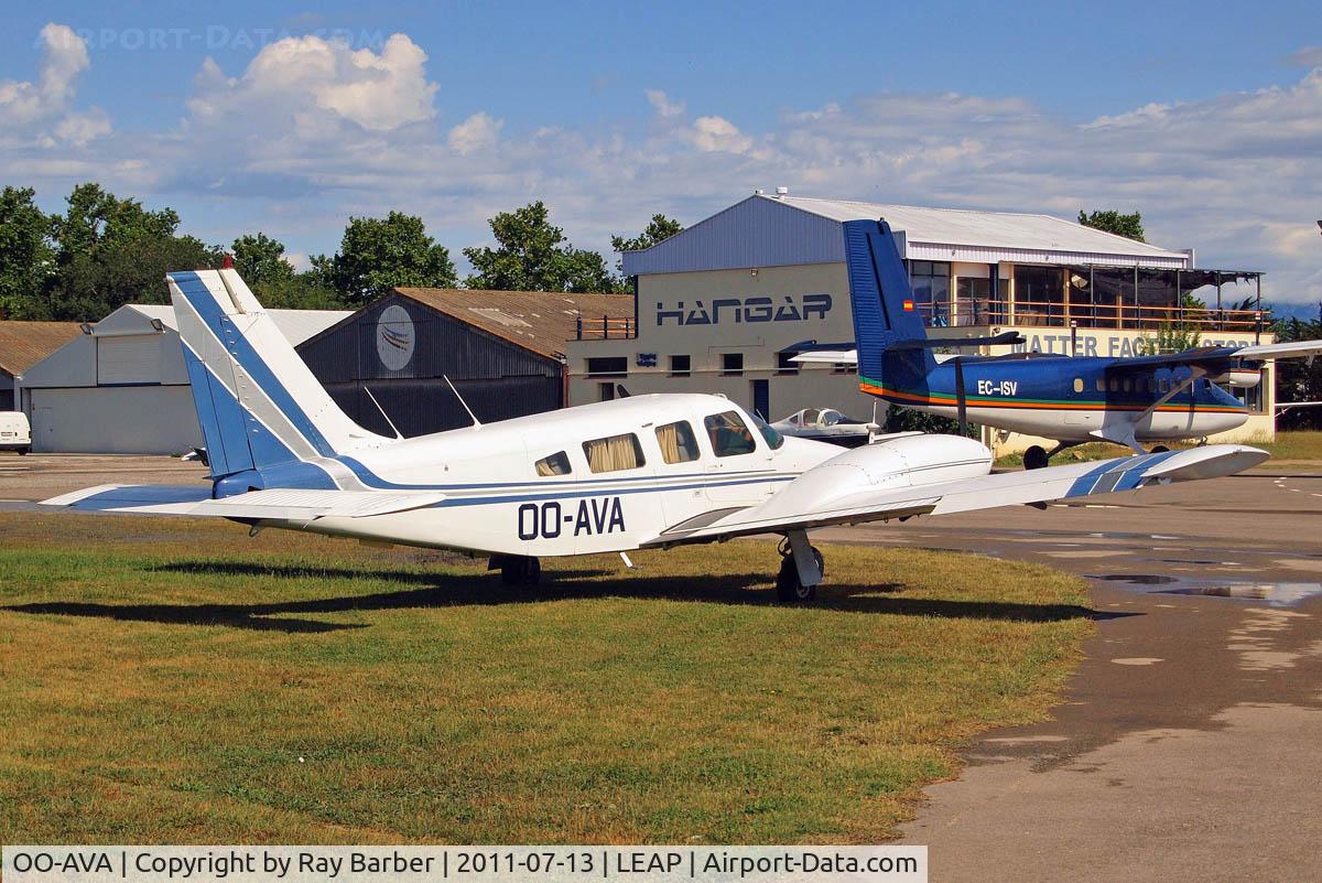 OO-AVA, 1979 Piper PA-34-200T Seneca II C/N 34-7970301, Piper PA-34-200T Seneca II [34-7970301] Empuriabrava~EC 13/07/2011
