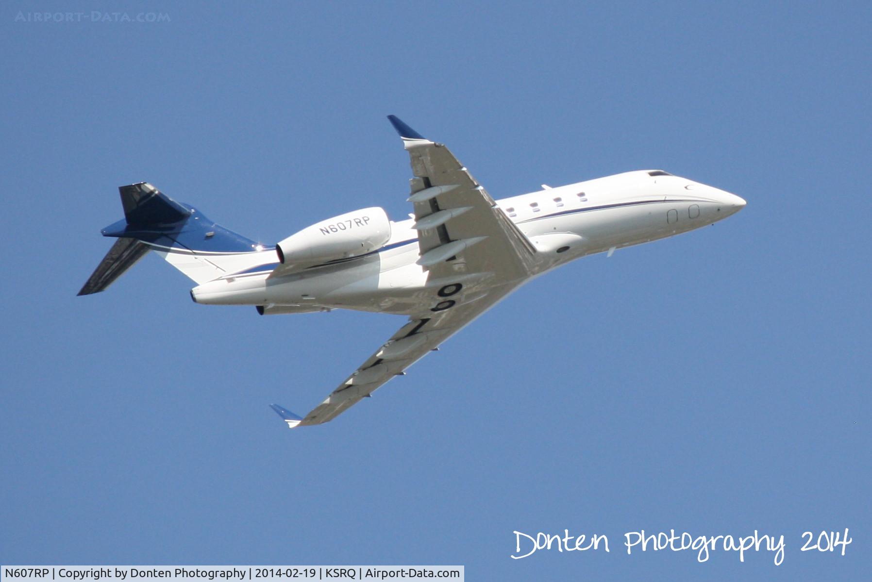 N607RP, 1995 Canadair Challenger 601-3R (CL-600-2B16) C/N 5184, Bombardier Challenger (N607RP) departs Sarasota-Bradenton International Airport