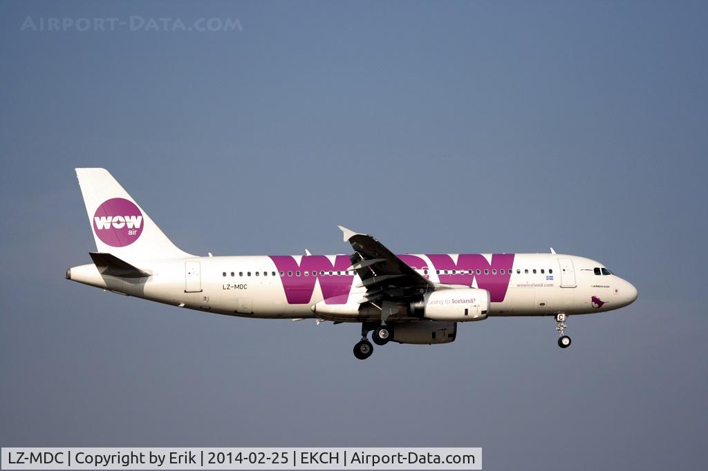 LZ-MDC, 2010 Airbus A320-232 C/N 4270, LZ-MDC about to land on rw 04R