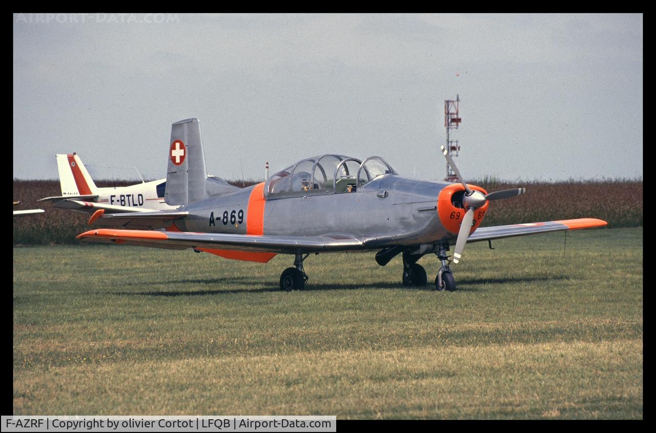 F-AZRF, Pilatus P3-05 C/N 507-56, Troyes airshow, 2000.