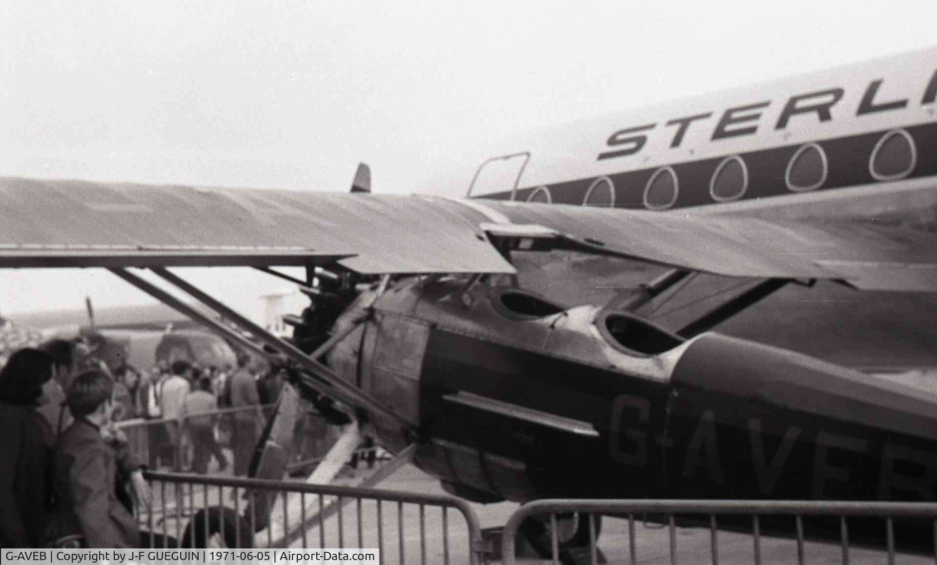 G-AVEB, 1949 Morane-Saulnier MS-230 C/N 1076, At Paris-Le Bourget Airshow 1971