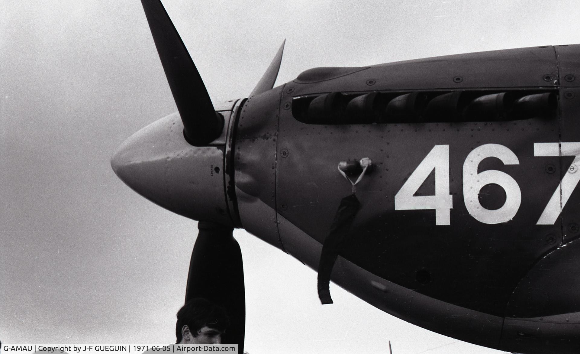 G-AMAU, 1944 Hawker Hurricane IIC C/N PZ865, At Paris-Le Bourget Airshow 1971
