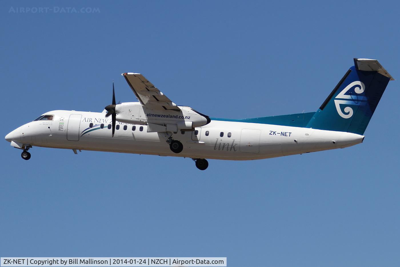 ZK-NET, 2007 De Havilland Canada DHC-8-311 Dash 8 C/N 642, away from 02