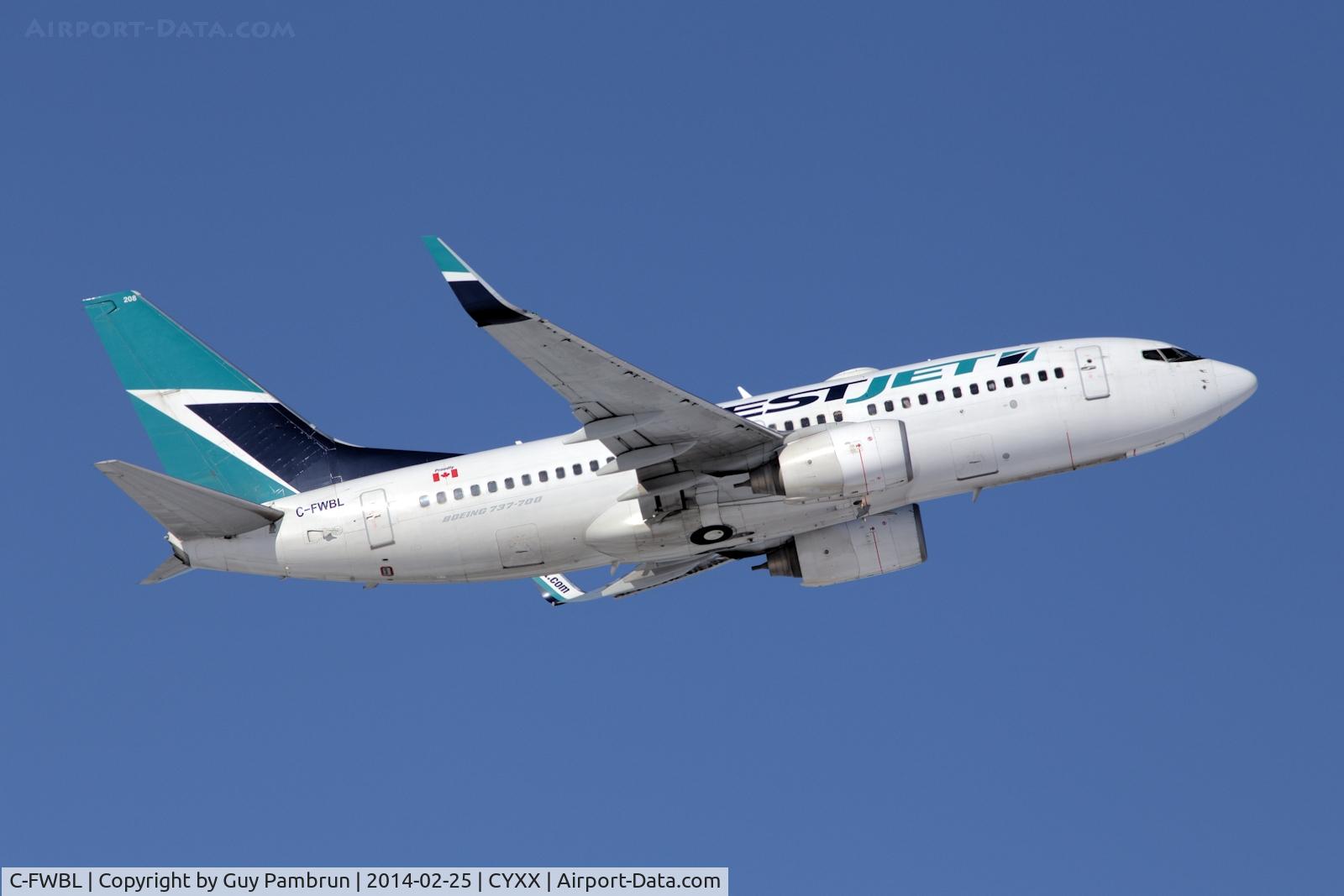C-FWBL, 2003 Boeing 737-7CT C/N 32750, Off to Calgary