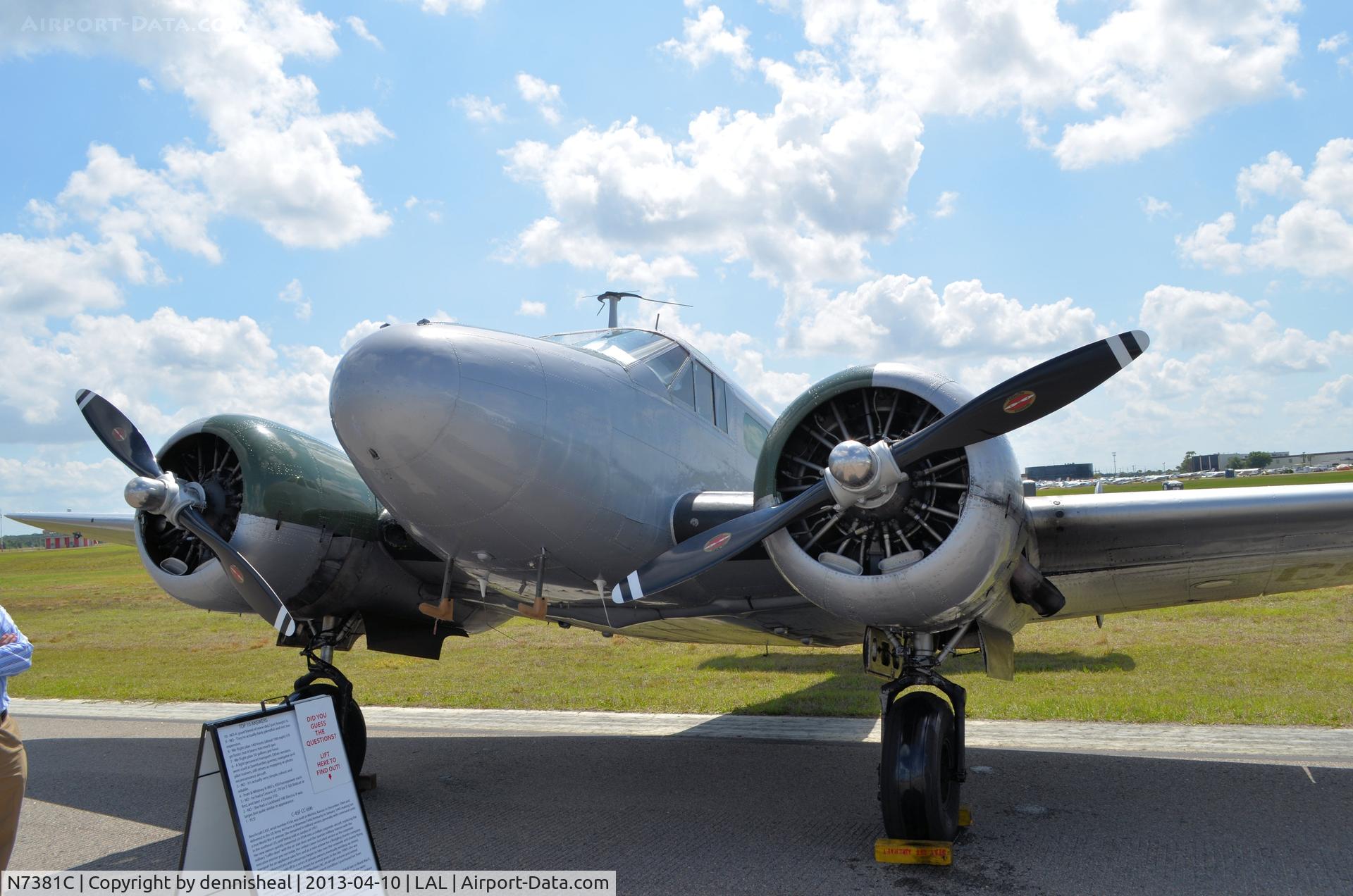 N7381C, 1944 Beech C18S C/N 8104, 1944 BEECH C185