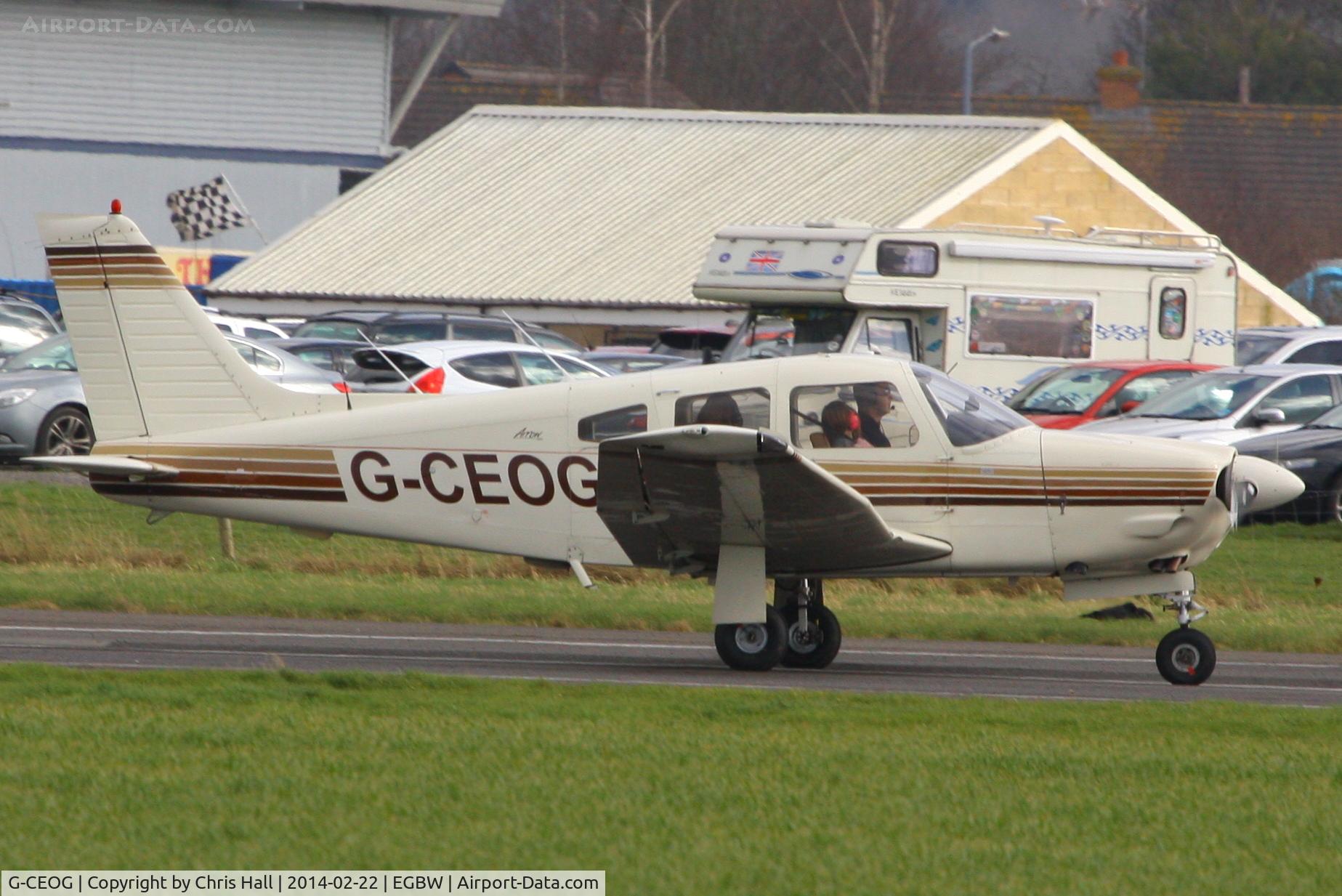 G-CEOG, 1989 Piper PA-28R-201 Cherokee Arrow III C/N 2837025, at Wellsbourne Mountford