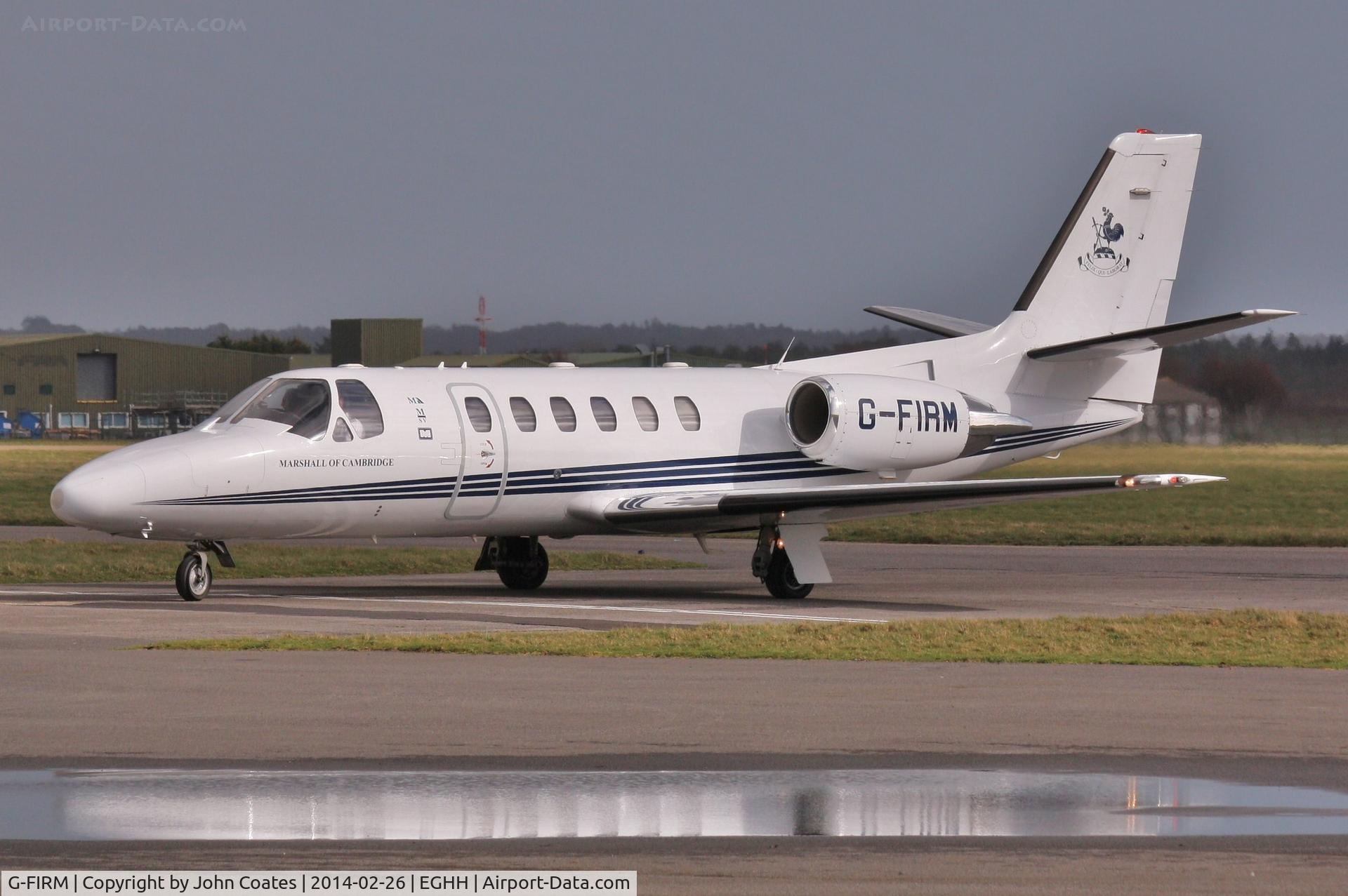 G-FIRM, 2000 Cessna 550B Citation Bravo C/N 550-0940, Arriving at Signatures