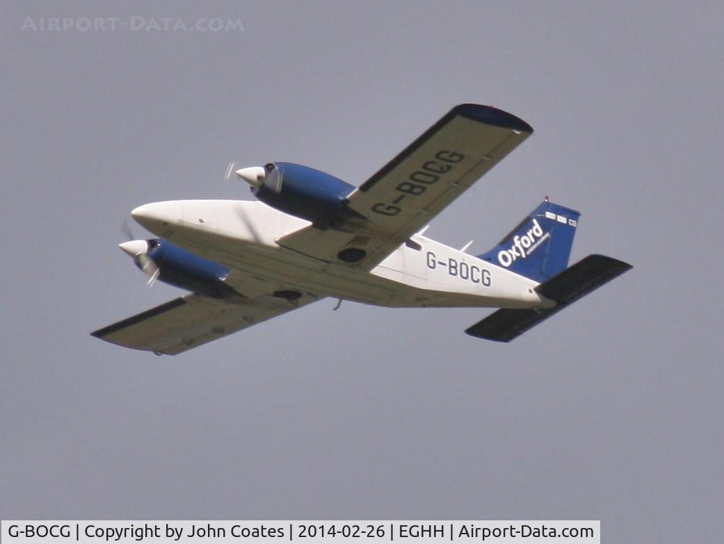 G-BOCG, 1978 Piper PA-34-200T Seneca II C/N 34-7870359, Low pass during training