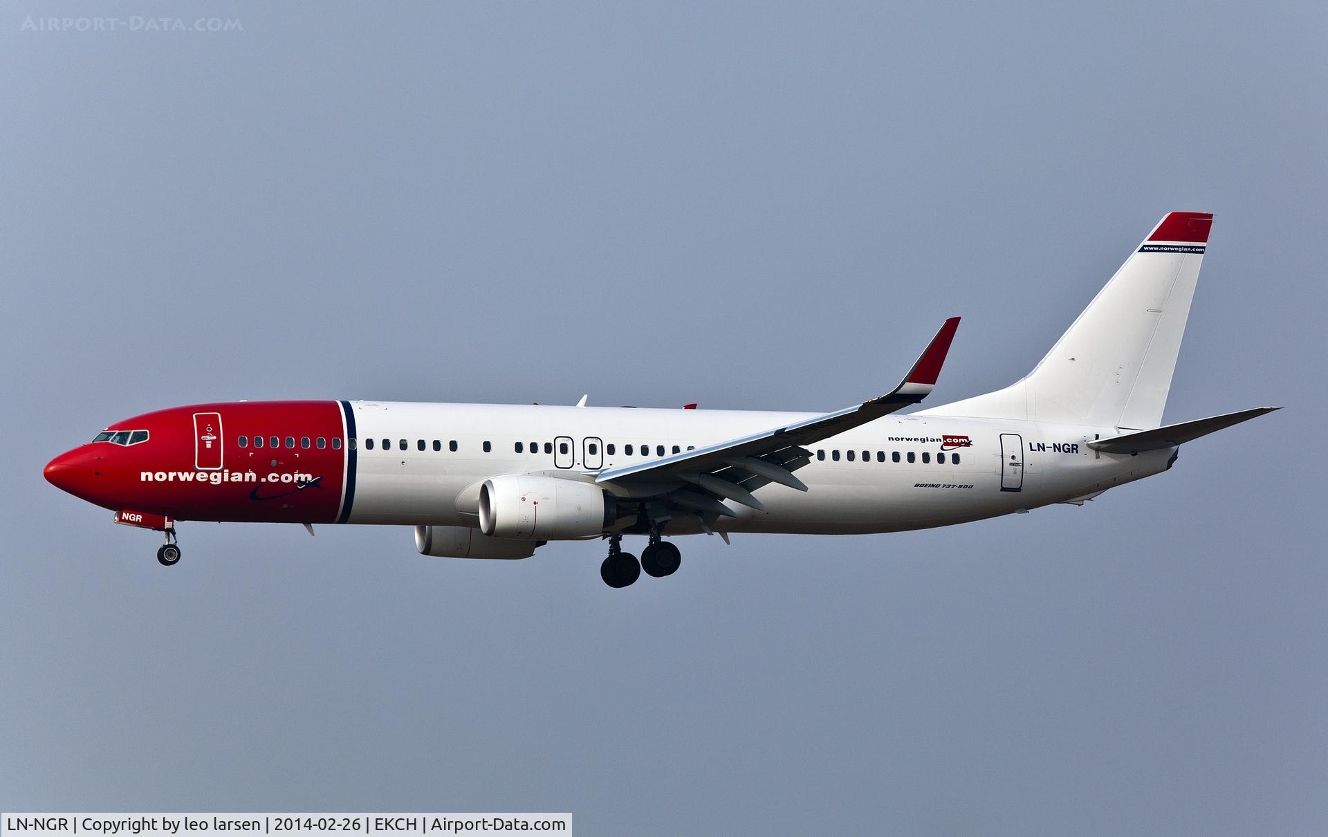 LN-NGR, 2013 Boeing 737-8JP C/N 41121, App to R-22L Copenhagen Kastrup 26.2.14