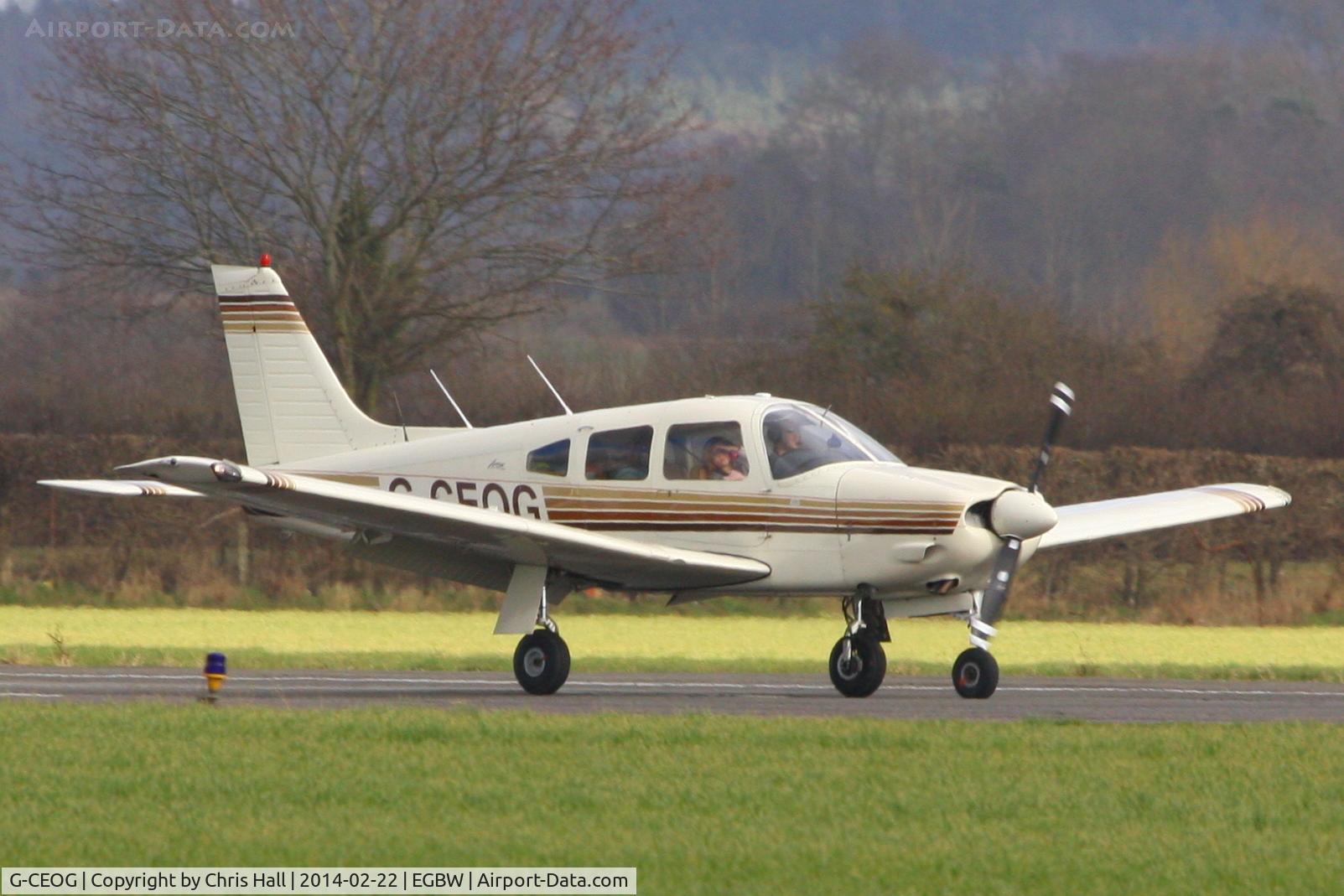 G-CEOG, 1989 Piper PA-28R-201 Cherokee Arrow III C/N 2837025, at Wellsbourne Mountford