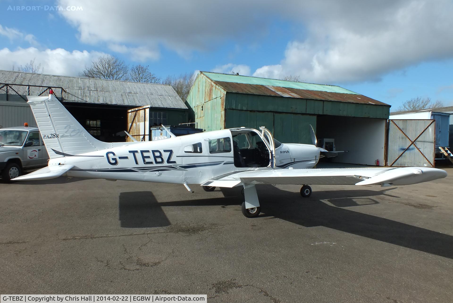 G-TEBZ, 1977 Piper PA-28R-201 Cherokee Arrow III C/N 28R-7737050, at Wellesbourne Mountford
