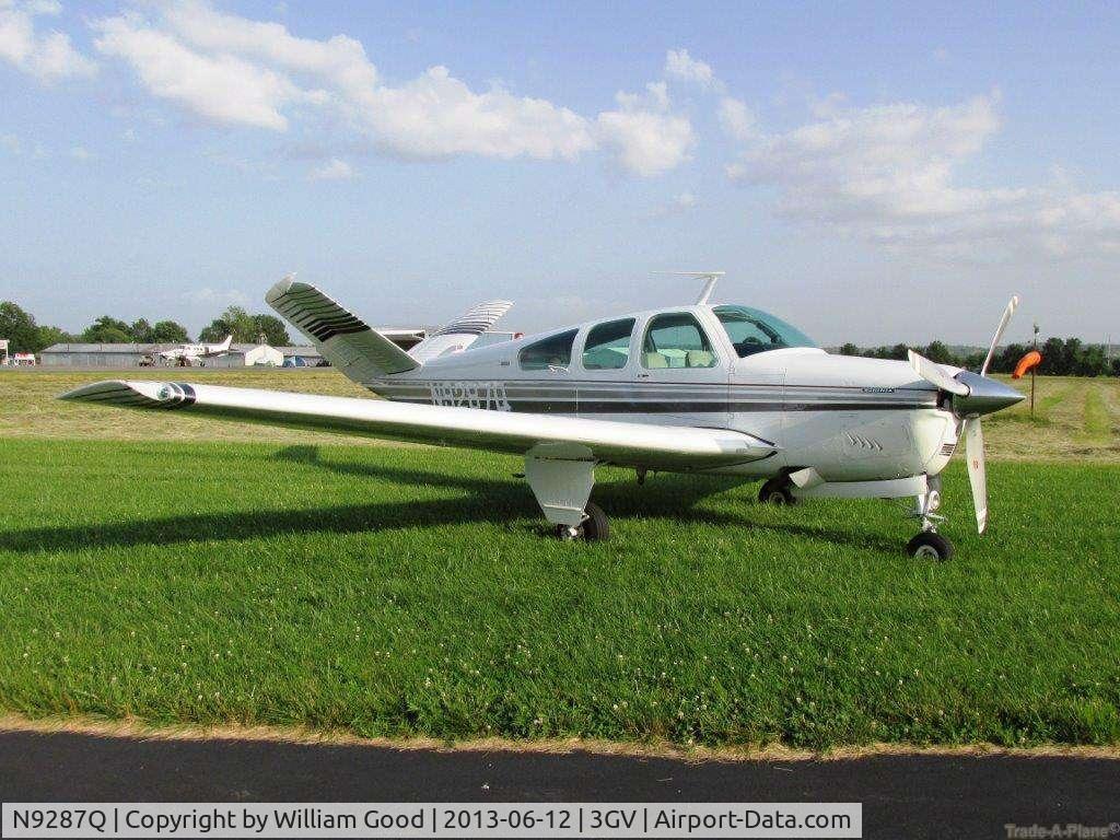 N9287Q, 1971 Beech V35B Bonanza C/N D-9287, Purchased in July 2013 from Grain Valley, MO and now belongs to us. Now based in Huntsville, AL