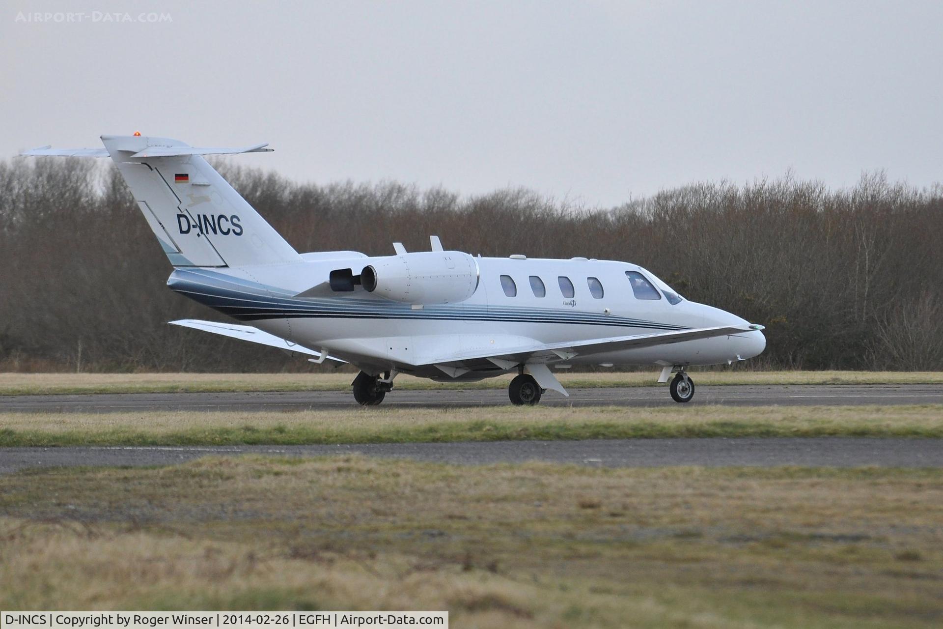 D-INCS, 2001 Cessna 525 CitationJet CJ1 C/N 525-0466, Visiting CitationJet operated by JK Jetkontor AG. Was N119CS to February 2005.