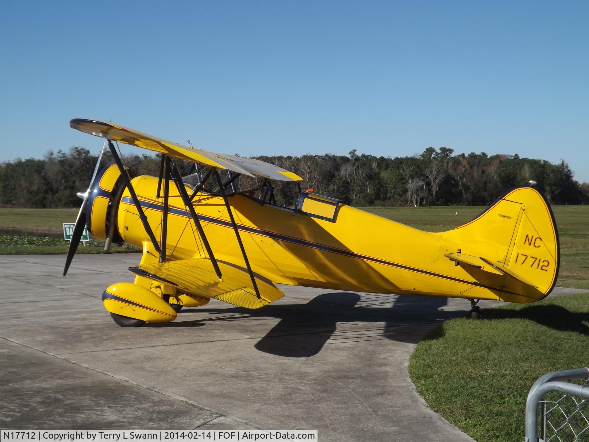 N17712, 1937 Waco VPF-7 C/N 4651, Available for rides at Fantasy of Flight in Florida..