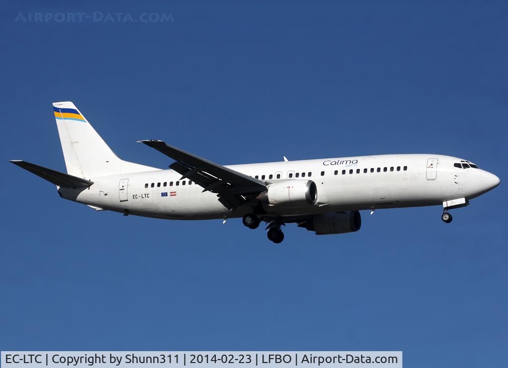 EC-LTC, 1991 Boeing 737-436 C/N 25349, Landing rwy 14R
