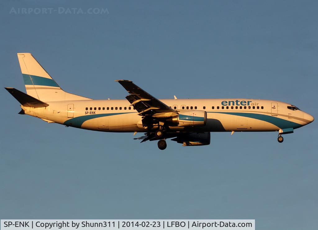 SP-ENK, 1996 Boeing 737-46J C/N 28038, Landing rwy 14R