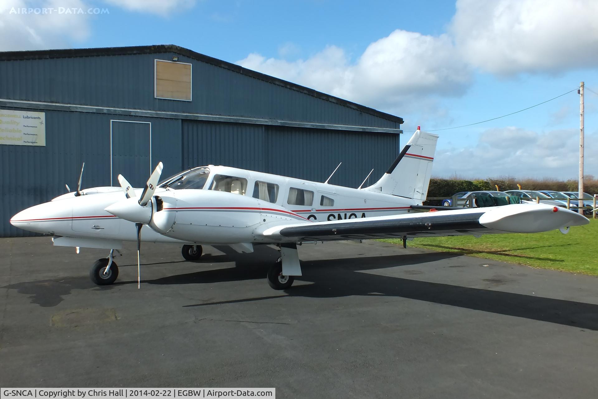 G-SNCA, 1979 Piper PA-34-200T Seneca II C/N 34-7970355, new resident at Wellesbourne Mountford