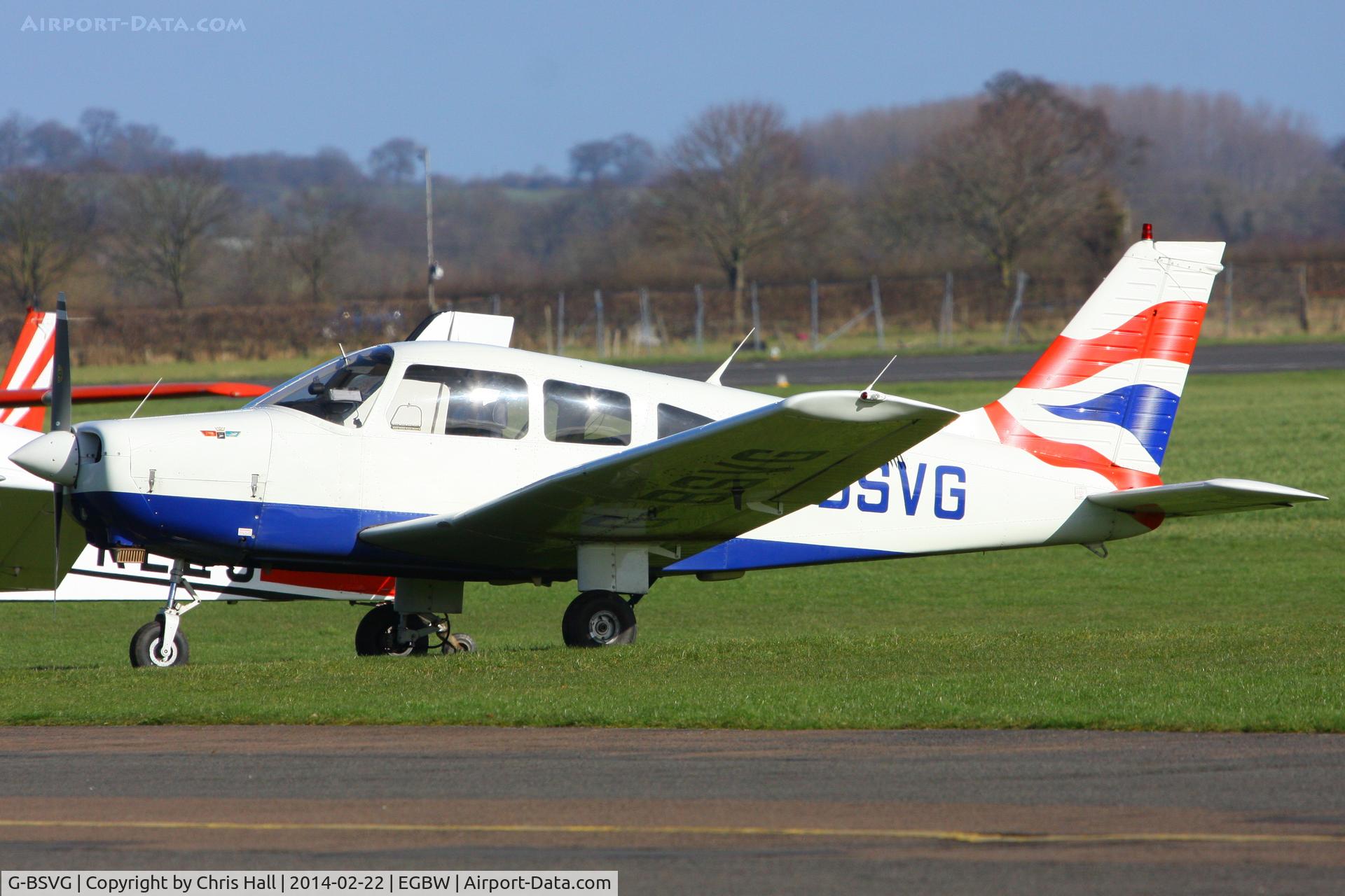 G-BSVG, 1984 Piper PA-28-161 Cherokee Warrior II C/N 28-8516013, visitor from Booker
