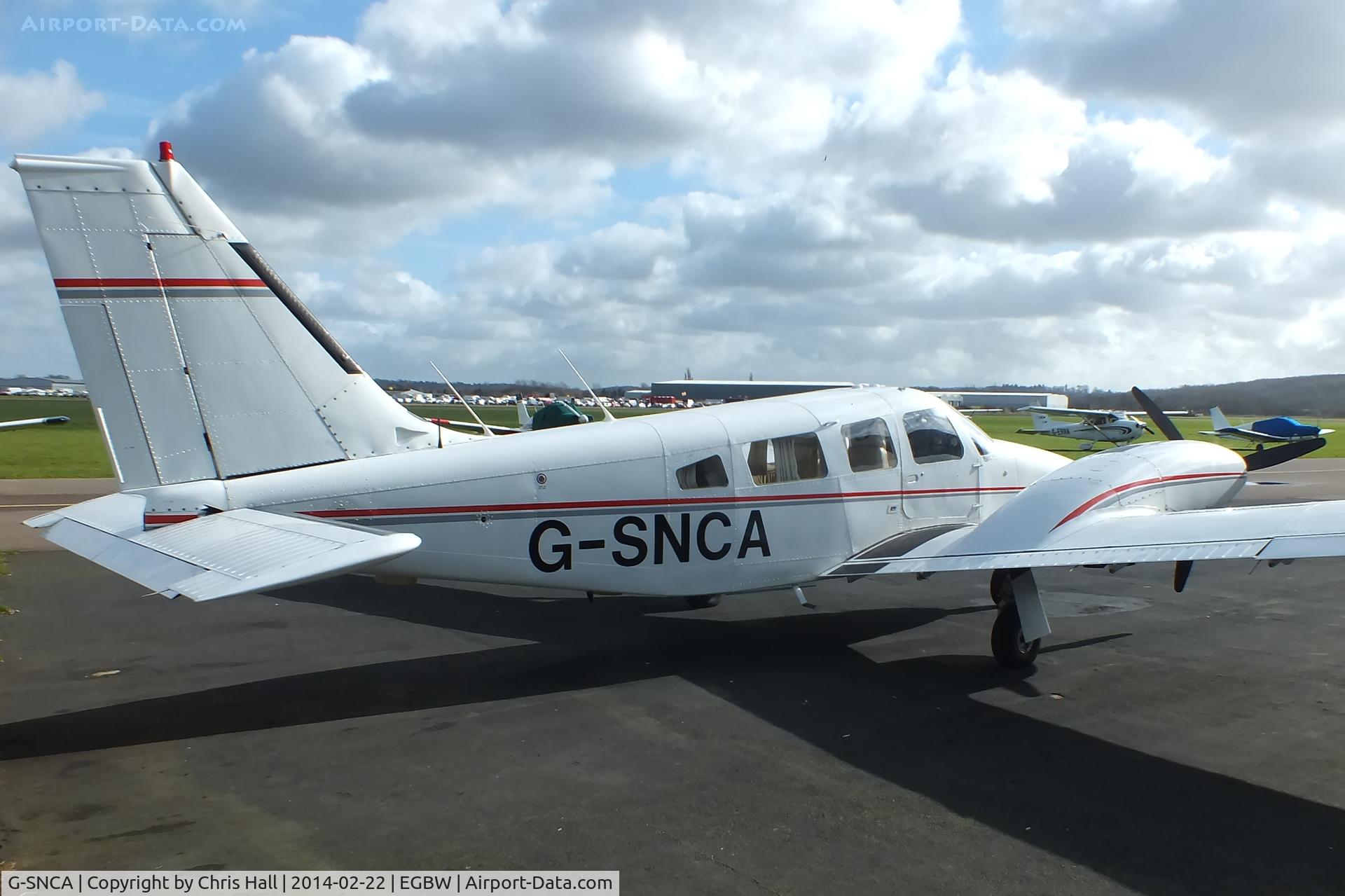 G-SNCA, 1979 Piper PA-34-200T Seneca II C/N 34-7970355, new resident at Wellesbourne Mountford