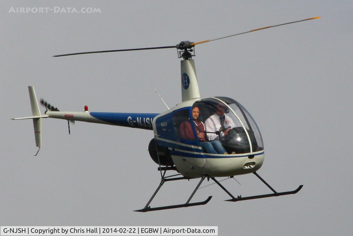 G-NJSH, 1988 Robinson R22 Beta C/N 0780, at Wellesbourne Mountford