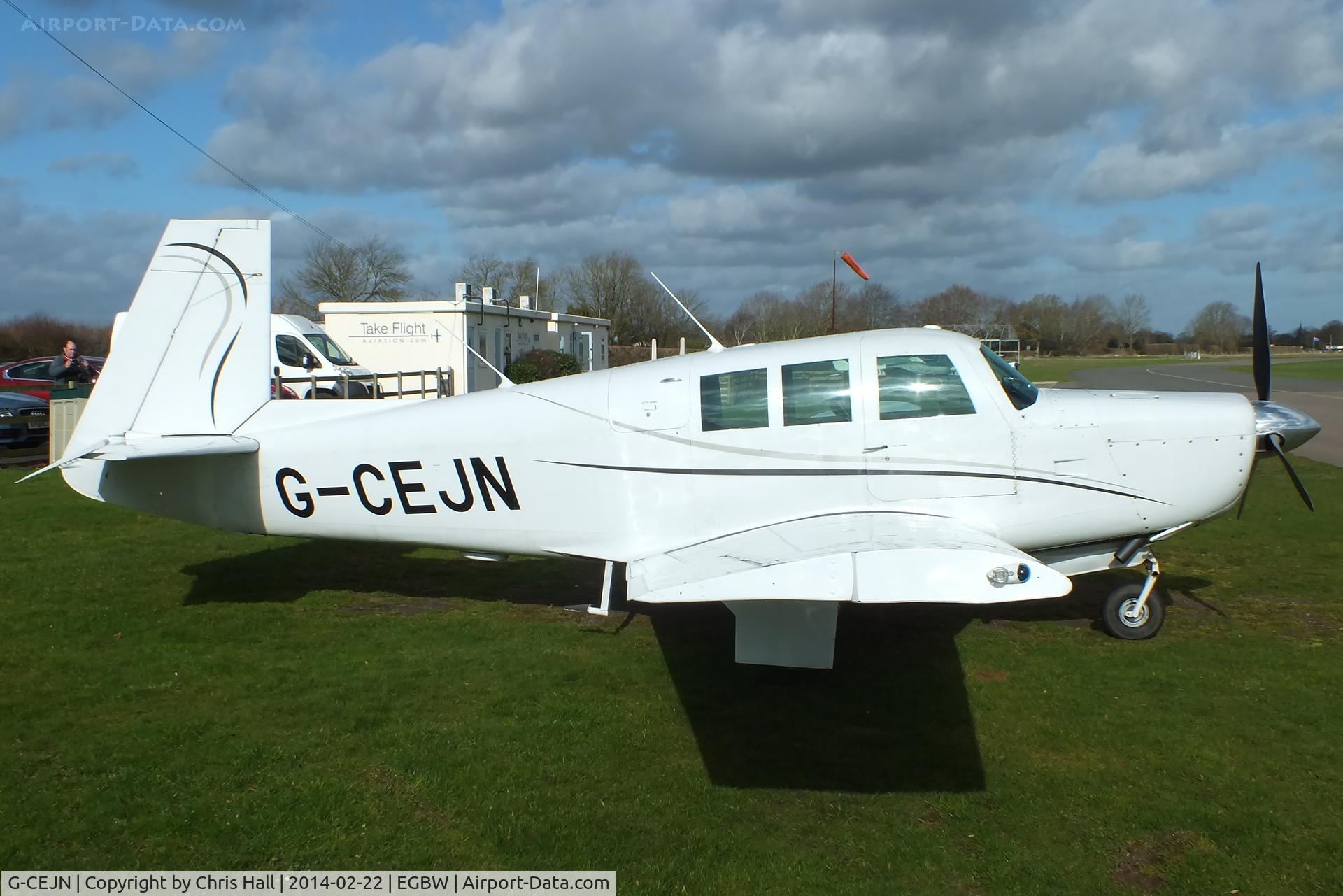 G-CEJN, 1966 Mooney M20F Executive C/N 670216, at Wellesbourne Mountford