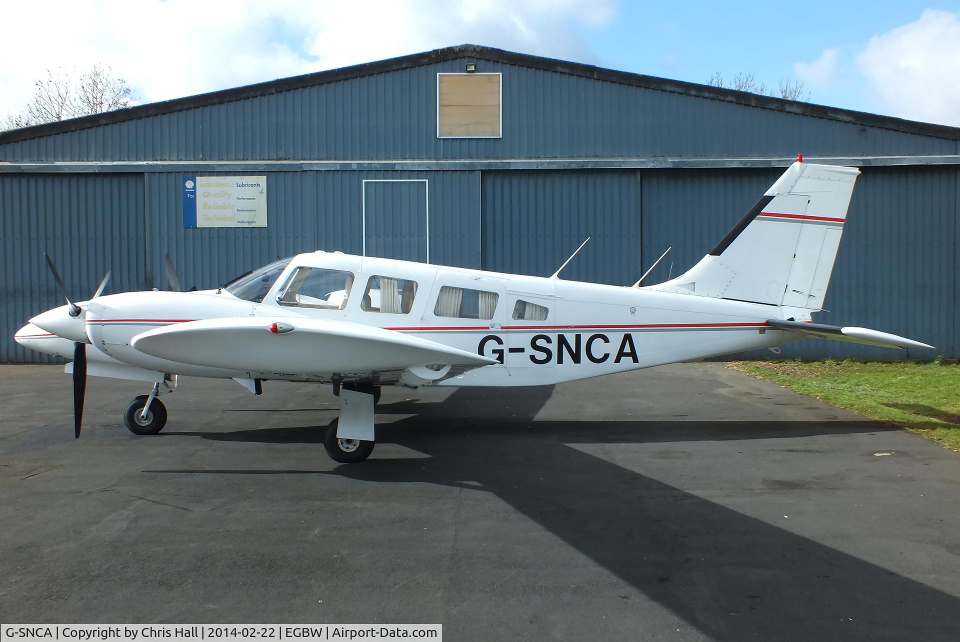 G-SNCA, 1979 Piper PA-34-200T Seneca II C/N 34-7970355, new resident at Wellesbourne Mountford