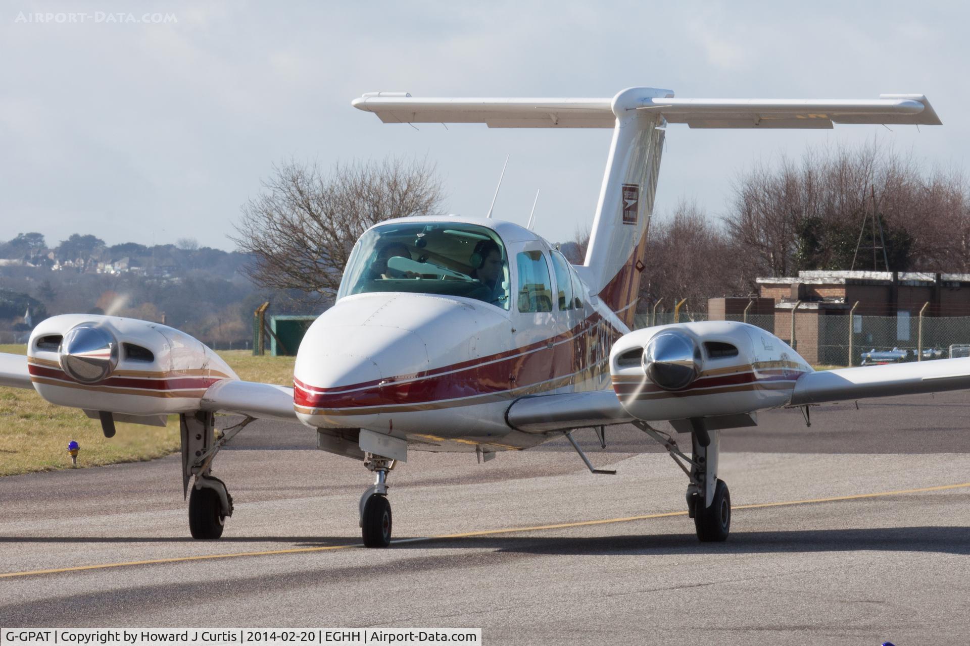 G-GPAT, 1981 Beechcraft 76 Duchess C/N ME-398, A resident here, waiting to depart.