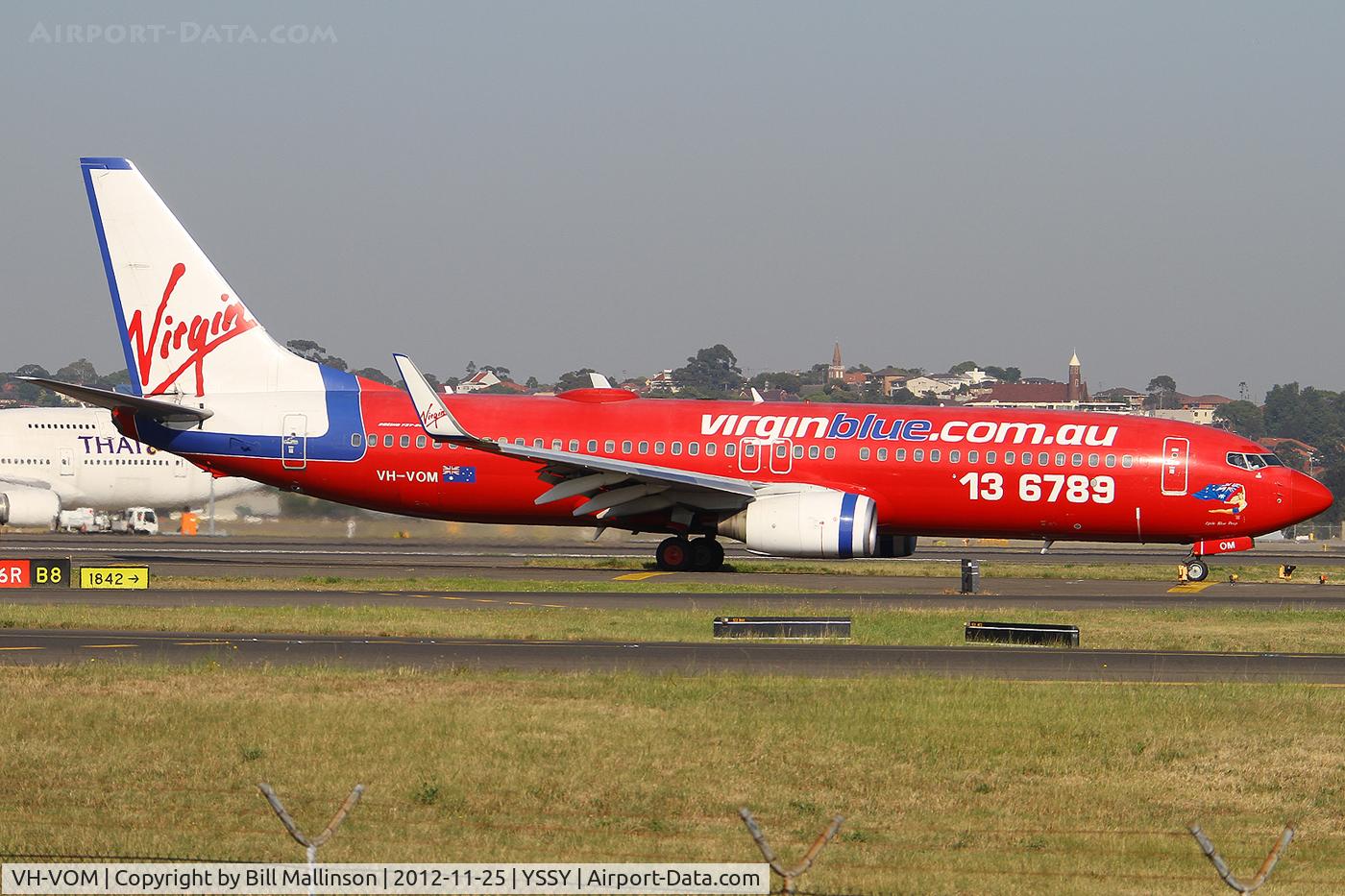 VH-VOM, 2003 Boeing 737-8FE C/N 33794, taxi from 34R