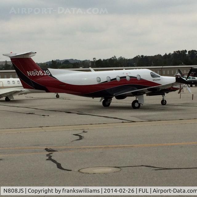 N808JS, 2008 Pilatus PC-12/47E C/N 1003, Near Fullerton tower