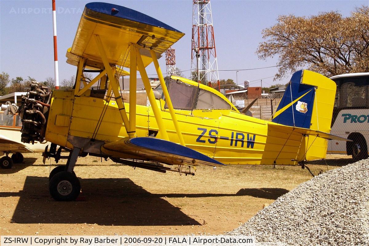 ZS-IRW, 1972 Grumman-Schweizer G-164A C/N 984, Grumman-Schweizer G-164A Agcat [984] Lanseria~ZS 20/09/2006
