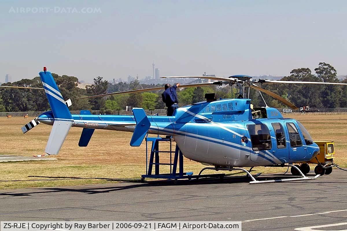 ZS-RJE, 1997 Bell 407 C/N 53175, Bell 407 [53175] Johannesburg-Rand~ZS 21/09/2006