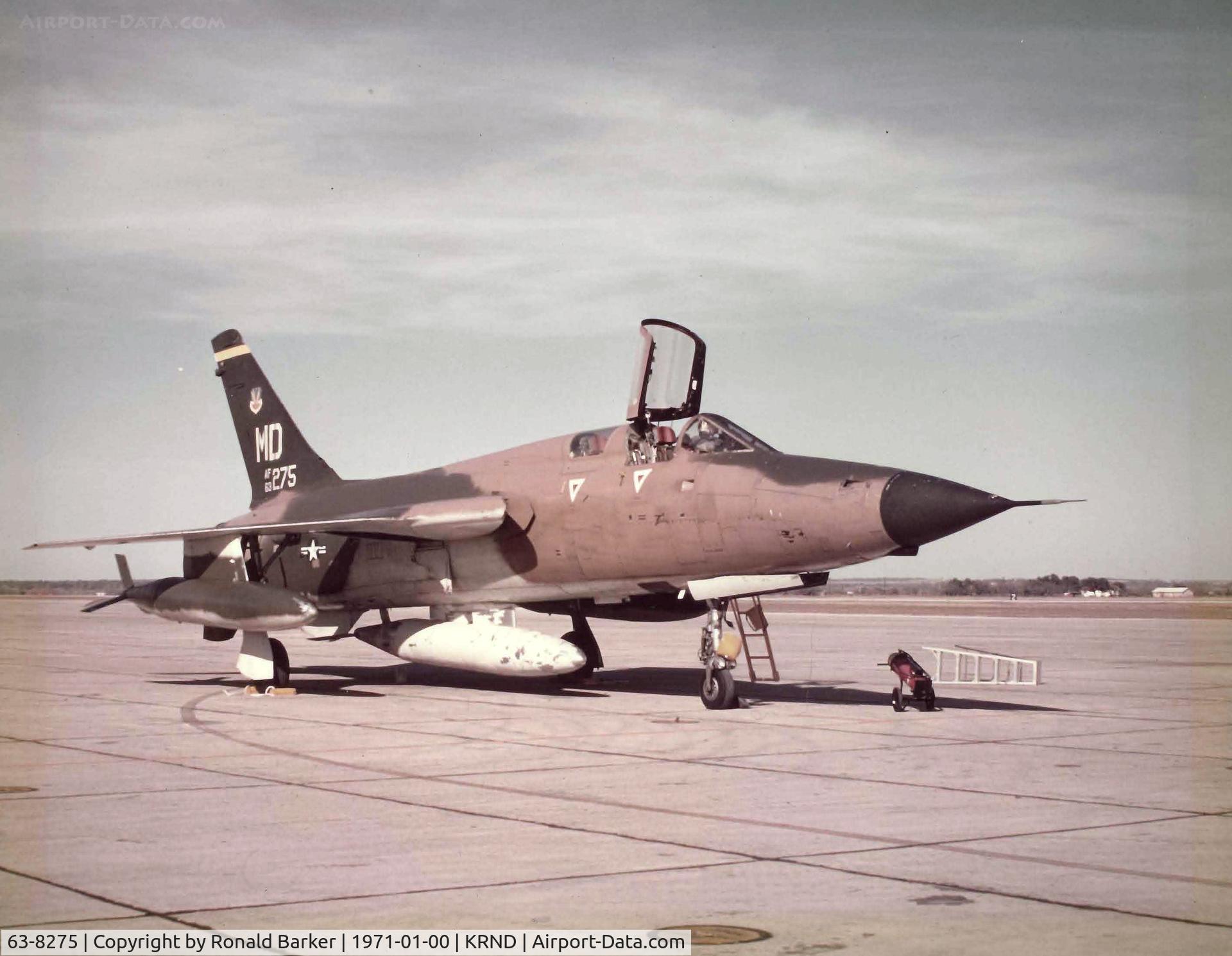 63-8275, 1963 Republic F-105G-1-RE Thunderchief C/N F052, 561 WWS Wild Weasel  visiting Randolph