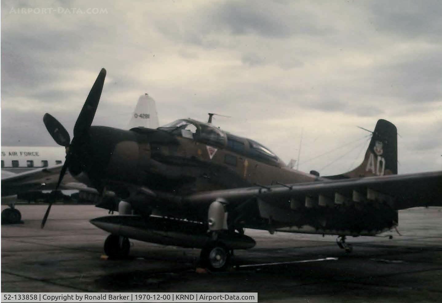 52-133858, Douglas A-1E Skyraider C/N 9547, Visit to Randolph