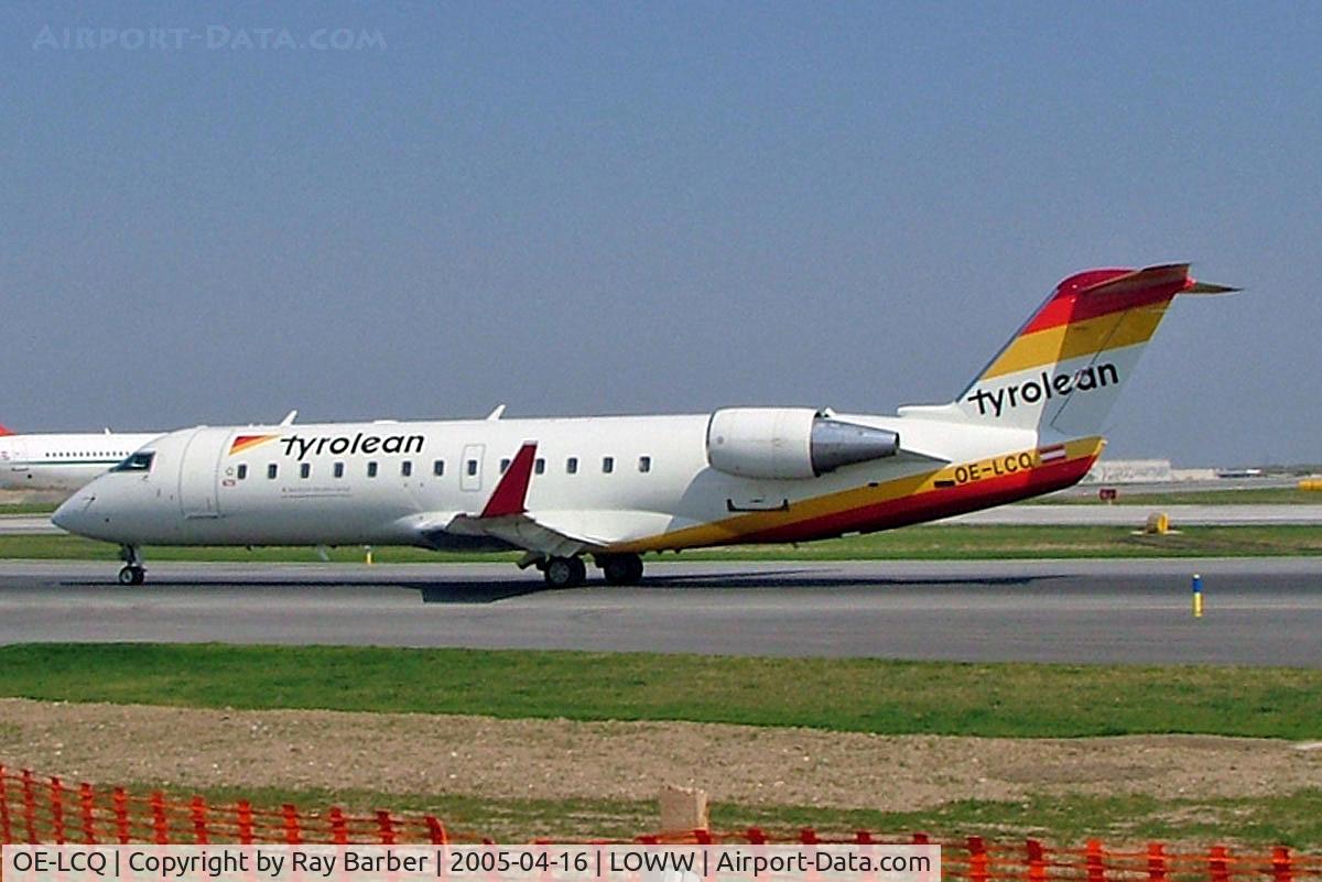 OE-LCQ, 2002 Canadair CRJ-200LR (CL-600-2B19) C/N 7605, Canadair CRJ-200LR [7605] (Tyrolean) Vienna-Schwechat~OE 16/04/2005